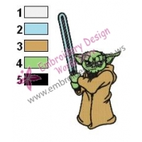 Star Wars Yoda Master 10 Embroidery Design